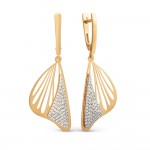 Goldohrringe hängend 585