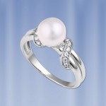 Anell de plata 925 amb perles