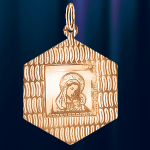 Colgante icono oro ruso