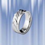 Wedding ring made of silver 925