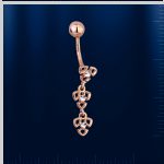 Body piercing russian gold