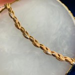 Brazalete Aus Rotgold/Weissgold 585 °