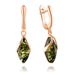 Gold-plated silver earrings "Gratia"