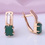 Russian gold jewelry chrysoprase