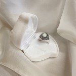 Zilveren ring “Sprookje”. Opaal & Marcasiet