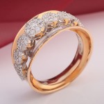 Златен пръстен с диаманти