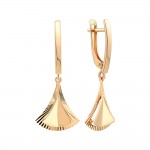 Náušnice na zavěšení zlaté 585