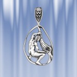 Silver zodiac sign "Aquarius"