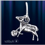 Zodiákus jel "Kos" orosz ezüst
