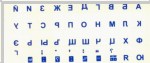 Russische toetsenbordstickers voor pc-toetsenbord