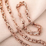 Herren-Stahlkette und Armband „Royal“