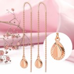 Золотые серьги висящие 585