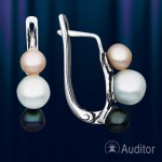 Strieborné náušnice s perlami