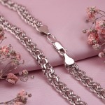 Silver necklace "Garibaldi"