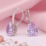 Купить серебряные серьги с цирконием.