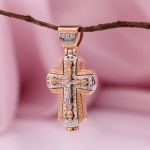 Cruz de oro - incienso con crucifijo