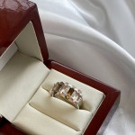 Silver ring with zirconia "Assorti"