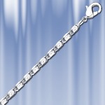 catena d'argento; -bracciale "lumaca"