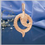 Gold pendant 585 red gold